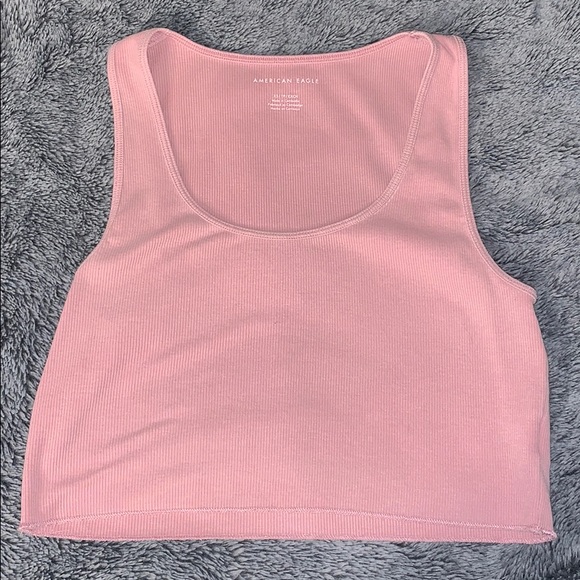 AE pink/purple crop top - Picture 2 of 2